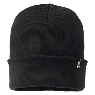 Czapka zimowa JACK WOLFSKIN RIB BEANIE 1903892-6000 – Czarny - Czapki damskie - miniaturka - grafika 1