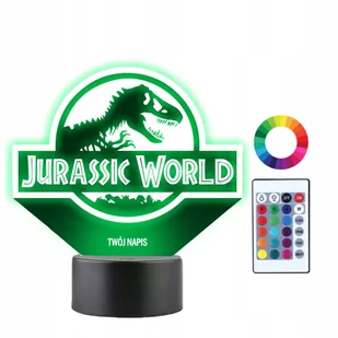 Lampka Nocna 3D LED Jurassic World Prezent - Lampy stojące - miniaturka - grafika 1