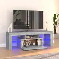 Szafki RTV - Lumarko Szafka pod TV z LED, szary dąb sonoma, 120x35x40 cm - miniaturka - grafika 1