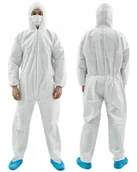 Odzież robocza - KOMBINEZON JEDNORAZOWY MALARSKI OCHRONNY LAKIERNICZY Z POLIPROPYLENU BIAŁY - miniaturka - grafika 1