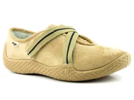 Kapcie damskie - Zakryte kapcie, buty damskie ortopedyczne - Befado dr Orto 434D017, beżowe - miniaturka - grafika 1