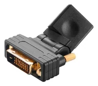 Akcesoria do tabletów i e-booków - Adapter AV Akasa DVI-D HDMI M/F Czarny AK-CBHD16-BK - miniaturka - grafika 1