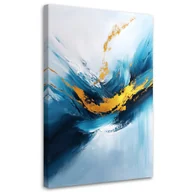 Obrazy i zdjęcia na płótnie - Feeby Obraz na płótnie, Marmur Niebieski Glamour 70x100cm - miniaturka - grafika 1