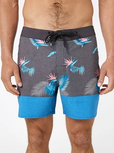 Rip Curl Szorty kąpielowe "Mirage Retro Equator" w kolorze antracytowo-niebieskim - Kąpielówki męskie - miniaturka - grafika 1