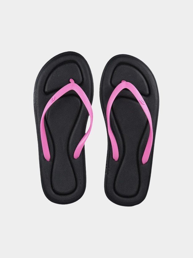 Japonki plażowe na lato damskie 4F 4FMM00FFLIF020A-21S Czarny