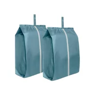 Torby podróżne - 100% torba podróżna z recyklingu firmy Ecoright, wodoodporny organizer na buty z zamkiem błyskawicznym, dla mężczyzn i kobiet, wykonana z 8 plastikowych butelek, zestaw 2 szt, Niebiesko-szary, Jeden - miniaturka - grafika 1