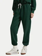 Spodnie sportowe damskie - Polo Ralph Lauren Spodnie dresowe 211971700005 Zielony Tapered Fit - miniaturka - grafika 1