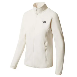 Bluza The North Face 100 Glacier Full-Zip 0A5IHON3N1 - kremowa - Bluzy sportowe damskie - miniaturka - grafika 1