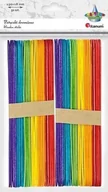 Pozostałe akcesoria dla plastyków - Titanum Drewniane patyczki proste 18x150mm mix kolor 50szt - miniaturka - grafika 1