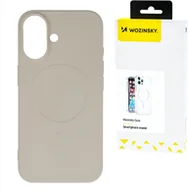 Etui i futerały do telefonów - SILIKONOWE MAGNETYCZNE ETUI WOZINSKY SILICONE CASE MAGSAFE NA SAMSUNG GALAXY S25+ - BEŻOWE - miniaturka - grafika 1