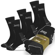Skarpetki męskie - JEEP Skarpety Męskie Wytrzymałe BLACK Bawełna Zestaw 3 Pary Roz. 39/42 - miniaturka - grafika 1