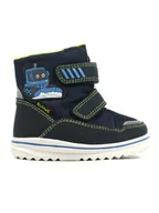 Kozaki damskie - Richter Shoes Kozaki zimowe "Freestyle" w kolorze granatowym - miniaturka - grafika 1