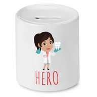 Skarbonki - SKARBONKA DLA DENTYSTY HERO PREZENT z Nadrukiem ze Zdjęciem - miniaturka - grafika 1