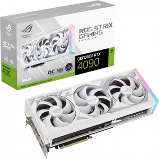 ASUS GeForce RTX 4090 ROG STRIX Gaming OC 24GB WHITE DLSS 3 - Karty graficzne - miniaturka - grafika 1