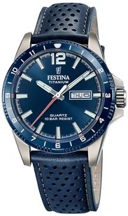 Zegarek Zegarek Festina F20699-2 Titanium Day Date - Zegarki męskie - miniaturka - grafika 1