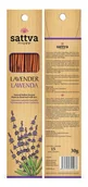 Kadzidła i dodatki - Sattva Ayurveda LAWENDA naturalne indyjskie kadzidełka 15 patyczków 30g - miniaturka - grafika 1