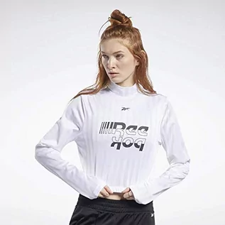 Koszulki i topy damskie - Reebok Damska koszulka Wor Myt Croppedlongsleeve - grafika 1