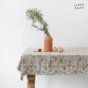 Obrusy i serwetki - Lniany obrus ze świątecznym motywem 140x300 cm – Linen Tales - miniaturka - grafika 1