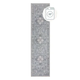 Zielony chodnik z mieszanki włókien z recyklingu odpowiedni do prania 60x230 cm Windsor – Flair Rugs - Dywany - miniaturka - grafika 1