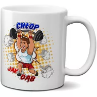 Kubki - Kubek z nadrukiem - Chłop jak dąb - miniaturka - grafika 1