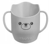 Kubki dla dzieci - AKUKU KUBEK Z UCHWYTAMI DO NAUKI SAMODZIELNEGO PICIA POCHYŁY 150ml - miniaturka - grafika 1