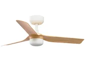 Wentylatory sufitowe - Energooszczędny wentylator sufitowy z oświetleniem LED i pilotem Mini Punt 90 cm biały / klon - miniaturka - grafika 1