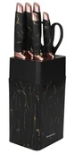 Noże - Zestaw 5 noży w stojaku z ostrzałką D7-D99 - miniaturka - grafika 1