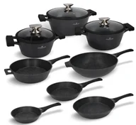Zestawy garnków i patelni - Zestaw garnków i patelni 11 el. Black Stone Zwieger> - miniaturka - grafika 1