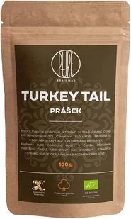 BrainMax Pure Turkey Tail (Coriolus) proszek, BIO 100g - Zdrowa żywność - miniaturka - grafika 1