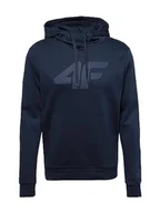 Bluzy męskie - 4F Bluza męska, Ciemny niebieski, XXL - miniaturka - grafika 1