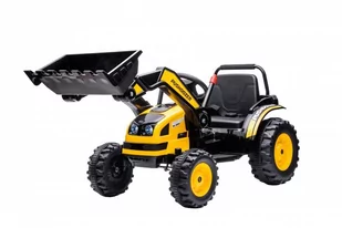Pojazd Koparka Traktor Żółty - Pojazdy elektryczne dla dzieci - miniaturka - grafika 2