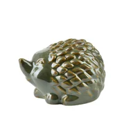 Figurki dekoracyjne - Ceramiczna figura jeża MAVE GREEN 10x8x7 cm - miniaturka - grafika 1