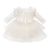 Sukienki - Sukienka z długim rękawem Gloria, ivory 80 - miniaturka - grafika 1