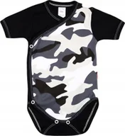 Body dla niemowląt - Body KOPERTOWE K/R MORO CZARNE r 62 KLEKLE - miniaturka - grafika 1