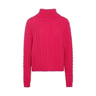 Swetry damskie - myMo Damski sweter z dzianiny z golfem akryl różowy rozmiar XL/XXL, Rosa, XL - miniaturka - grafika 1