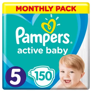 Pampers Active Baby 5 150 szt. - Pieluchy - miniaturka - grafika 1
