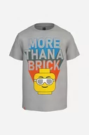 Koszulki dla chłopców - Lego t-shirt bawełniany dziecięcy kolor szary z nadrukiem Koszulka Lego Wear T-shirt SS 12010543 259 - miniaturka - grafika 1