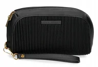 Portfele - PEPE JEANS PORTFEL DAMSKI CZARNY DUŻY Z LOGO AWH - miniaturka - grafika 1