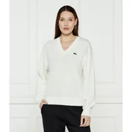 Swetry damskie - Lacoste Sweter Regular Fit - miniaturka - grafika 1