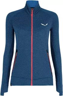 Bluzy sportowe damskie - Polar Salewa PEDROC PL R W FZ - navy blazer melange - grafika 1