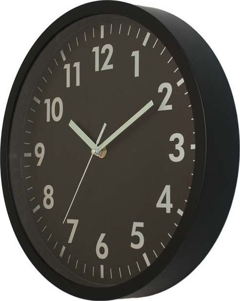Atrix Zegar ścienny ATE2013B Czarny 30 cm uniwersalny