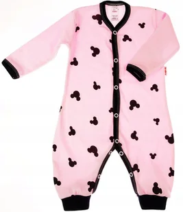 PAJAC długi rękaw rampers , Myszka RÓŻ 80 KLEKLE - Pajacyki dla niemowląt - miniaturka - grafika 1