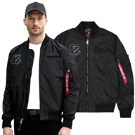 Odzież taktyczna i umundurowanie - Alpha Industries Kurtka MA-1 TT Flying Tigers 156129 03 - Czarna - miniaturka - grafika 1