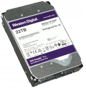 DO REJESTRATORA HDD-WD221PURP 22TB 24/7 WESTERN DIGITAL - Dyski HDD - miniaturka - grafika 1