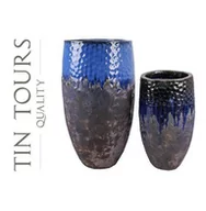 Donice - KOMPLET 2 DONICZEK CERAMICZNYCH - miniaturka - grafika 1