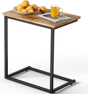 Ławy i stoliki kawowe - Stolik Kawowy Industrialny Loft Drewniany Ława Brąz Retro Na Laptopa 55 Cm - miniaturka - grafika 1