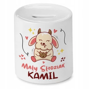 Skarbonka 330 ml Dla Kamila Syna Dziecka Prezent z Nadrukiem ze Zdjęciem - Skarbonki - miniaturka - grafika 1