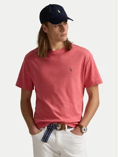 Polo Ralph Lauren T-Shirt 710740727033 Różowy Slim Fit - Koszulki męskie - miniaturka - grafika 1