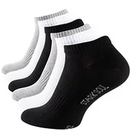 Skarpetki damskie - STARK SOUL Sport & Lifestyle Skarpety do sneakersów w jakości premium, uniseks, dla kobiet i mężczyzn, 6 par, rozmiary 35-50, 6 x czarny/biały/szary, 43-46 EU - miniaturka - grafika 1
