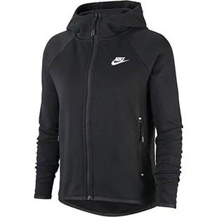 Nike W NSW TCH FLC CAPE bluza damska, czarna/(biała), XS - Bluzy damskie - miniaturka - grafika 1